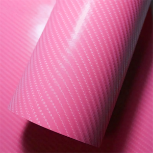 4Dピンク カーボンシート （リアルカーボン調）
